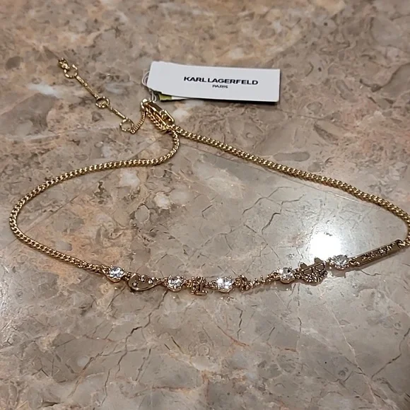 NEW KARL LAGERFELD NECKLACE - Picture 1 of 8